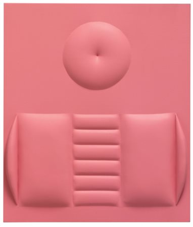 AGOSTINO BONALUMI N. 1935 ROSA signed and dated 64 on the reverse, shaped...