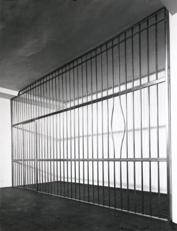 GINO DE DOMINICIS 1947-1998 SENZA TITOLO signed and dated 88, balck and white...