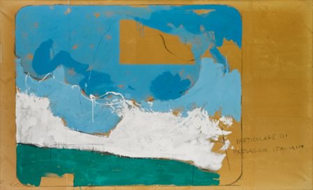 MARIO SCHIFANO 1934 - 1998 PARTICOLARE DI PAESAGGIO ITALIANO titled; titled...