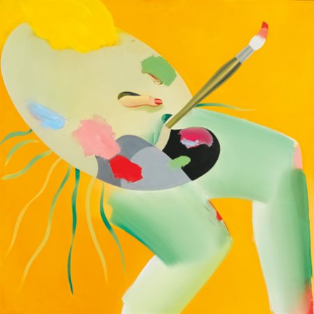 ALLEN JONES N. 1937 TRADITIONAL THEME signed, titled and dated 71 on the...