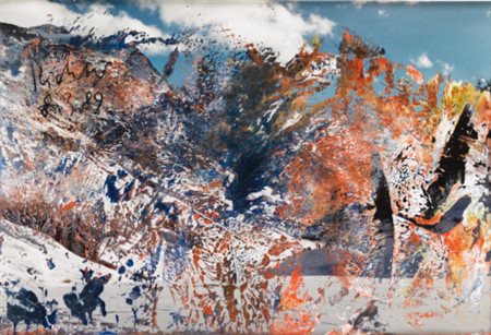 GERHARD RICHTER N. 1932 UNTITLED signed and dated 8.3.89, overpainted...