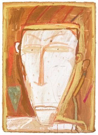 JAMES BROWN N. 1951 SENZA TITOLO signed and dated 1984, tempera on cardboard...