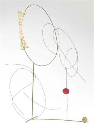 FAUSTO MELOTTI 1901-1986 VIOLA MAMMOLA brass and fabric, executed in 1965...