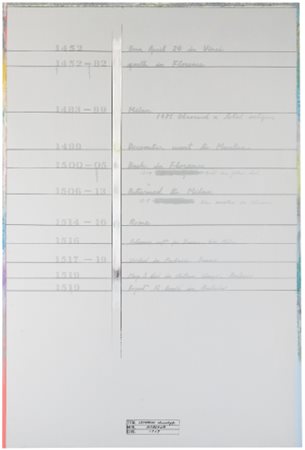 SHUSAKU ARAKAWA 1936 - 2010 LEONARDO CHRONOLOGY signed, titled and dated...