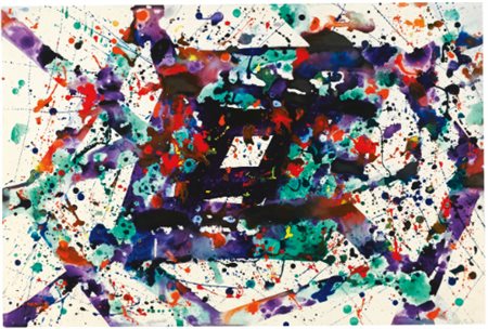 SAM FRANCIS 1923 - 1994 SF-78-930 acrylic on paperExecuted in 1978 timbrato...