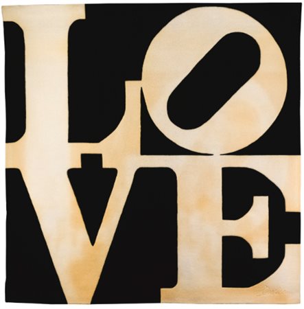 ROBERT INDIANA 1928 CHOSEN LOVE signed; signed and numbered 31/195 on the...