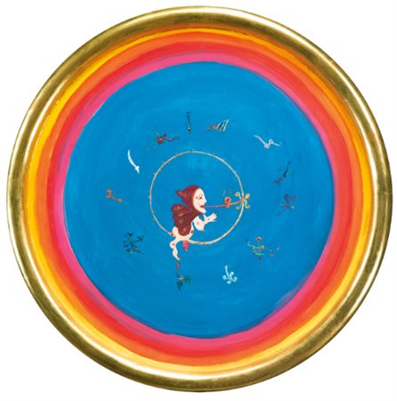 LUIGI ONTANI N. 1943 GRILLANTONIO SANTO IN FARFALLO signed and titled on the...