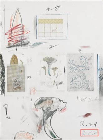 CY TWOMBLY 1928-2011 NATURALI HISTORY PART I. MUSHROOMS initialled and...