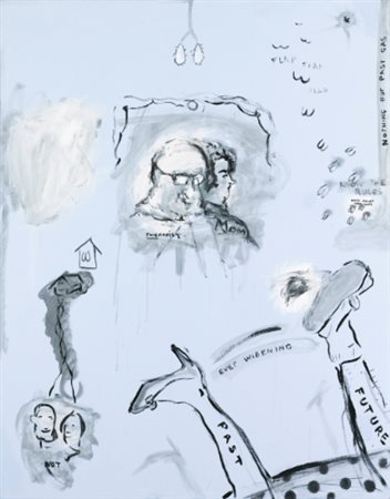 SUE WILLIAMS N. 1954 NOTHING BUT PAST GAS firmato e datato 93 sul retro...