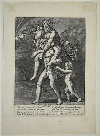 Bernardo Daddi (1512 circa - 1570)<br>Enée portant Anchise 