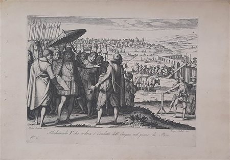 Jacques Callot (1592-1635)<br>RESTAURO DELL’ACQUEDOTTO DI PISA