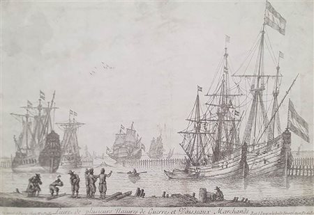 Nicolas de Poilly (1626-1696)<br>LIURE DE PLUSIEURS NAVIRES DE GUERRE ET VAISSEAUX MARCHAND