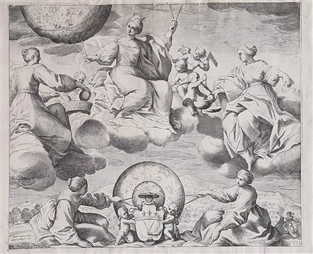 Luca Ciamberlano (Urbino, 1580 – Roma, 1641) da Giovanni Lanfranco (1582-1647)<br>L’ASTRONOMIA E LE ALTRE SCIENZE