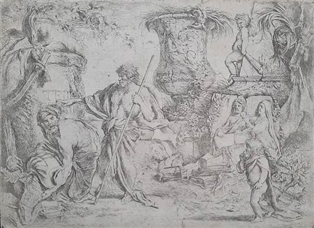 Giovanni Battista Castiglione detto Il Grechetto (1609-1665) da Giovanni Battista Castiglione detto Il Grechetto (1609-1665)<br>TEMPORALIS AETERNITATIS
