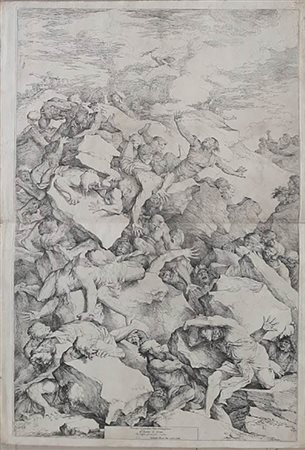 Salvator Rosa (Napoli, 1615 – Roma, 1673) da Salvator Rosa (Napoli, 1615 – Roma, 1673)<br>LA CADUTA DEI GIGANTI