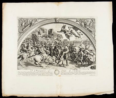 SAMUEL BERNARD (1651-1739)<br>Attila fermato da Leone Magno