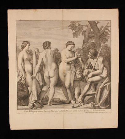 Girolamo Frezza (1671-1748)<br>Il giudizio di Paride,  Paris Voluptatem sequens