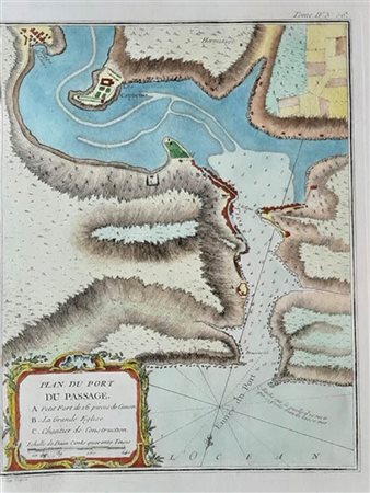 Jacques-Nicholas Bellin (1703-1772)<br>PLAN DU PORT DU PASSAGE