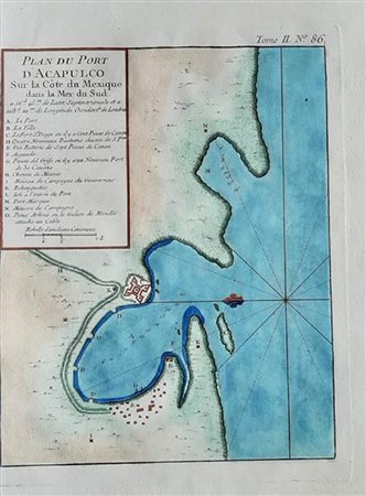 Jacques-Nicholas Bellin (1703-1772)<br>PLAN DU PORT D’ACAPULCO