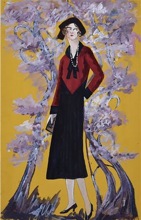 Lucie Navier<br>Signora nel giardino fiorito 