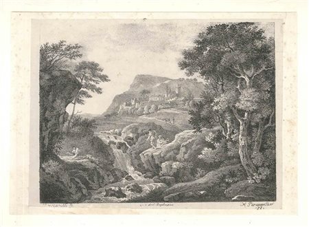 Henri Parmentier<br>Paesaggio con figure