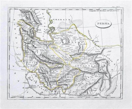 Anonimo del XIX secolo<br>Mappa della Persia