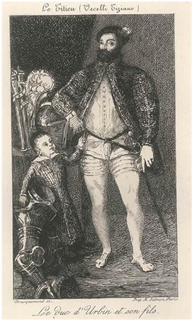 Félix Bracquemond d'après Tiziano<br>Le Duc d'Urbin