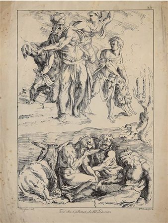 Louise Bouteiller<br>Lithograph d'aprés Beccafumi 