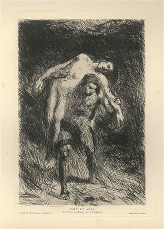 Jean Alexandre Falguière<br>Caïn et Abel