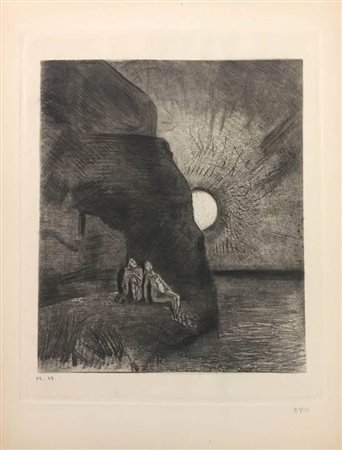 Odilon Redon<br>"Les Fleurs du Mal", tavola 6 