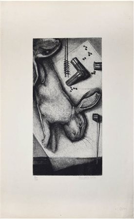 Jean-Marie Estebe <br>Natura morta con coniglio 