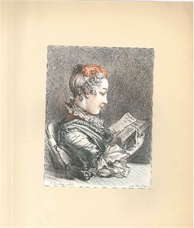 Georges William Thornley<br>Donna con libro 
