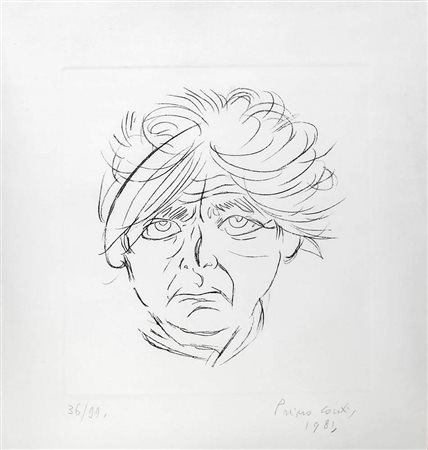 PRIMO CONTI<br>Ritratto virile, 1981