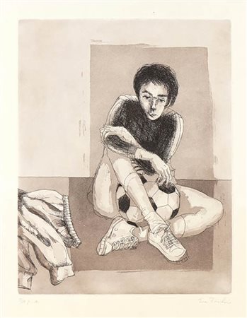 EVA FISCHER <br>Bambino che gioca a pallone