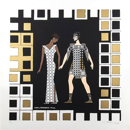 PIETRO ZUFFI <br>Aida e Radames IV atto 