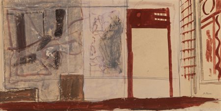 Mario Sironi (Sassari 1885-Milano 1961)  - Studio per interno decorato , mid 30s