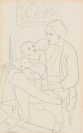 Gino Severini (Cortona 1883-Parigi 1966)  - Maternità, 1927