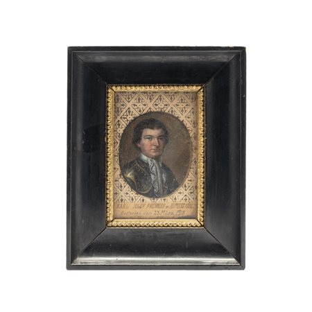 Miniatura Scuola Austriaca del XVIII secolo e dipinto Scuola Austriaca del XX secolo