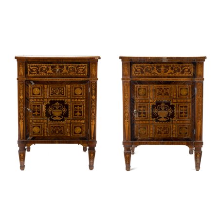 Coppia di comodini, Lombardia del XVIII/XIX secolo