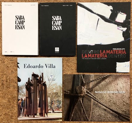 AUTORI VARI (CAMPESAN, VILLA, BORTOLUZZI, DE LUTTI) - Lotto unico di 5 cataloghi:
