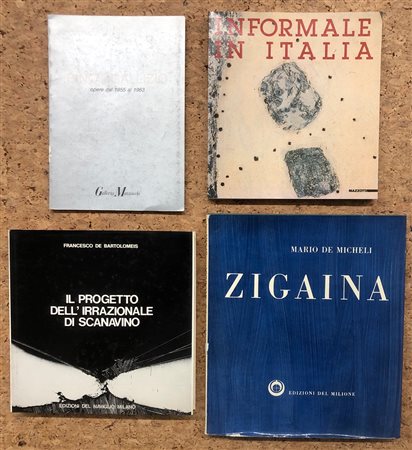 INFORMALE ITALIANO (INFORMALE IN ITALIA, GALLIZIO, SCANAVINO E ZIGAINA) - Lotto unico di 4 cataloghi