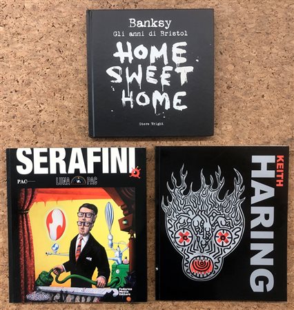 STREET ART E POP ART (BANKSY, HARING E SERAFINI) - Lotto unico di 3 cataloghi