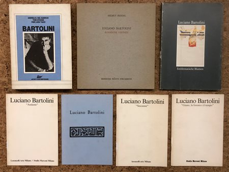 LUCIANO BARTOLINI - Lotto unico di 7 cataloghi