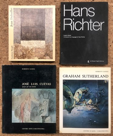 ARTISTI INTERNAZIONALI DEL DOPOGUERRA (DUBUFFET, RICHTER, SUTHERLAND E CUEVAS) - Lotto unico di 4 cataloghi