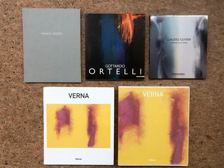 ARTE ANALITICA ED ASTRATTA ITALIANA DEL DOPOGUERRA (VERNA, OLIVIERI, ORTELLI E NIGRO) - Lotto unico di 4 cataloghi