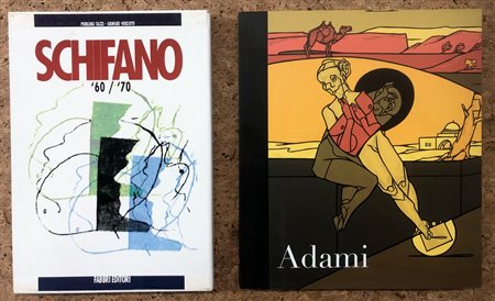 MARIO SCHIFANO E VALERIO ADAMI - Lotto unico di 2 cataloghi