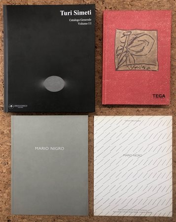 ARTE ASTRATTA ITALIANA DEL DOPOGUERRA (SIMETI, PERILLI E NIGRO) - Lotto unico di 4 cataloghi
