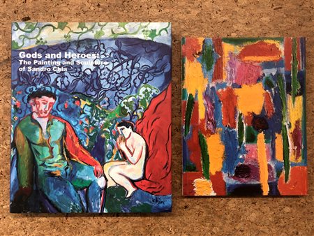 SANDRO CHIA E NICOLA DE MARIA - Lotto unico di 2 cataloghi