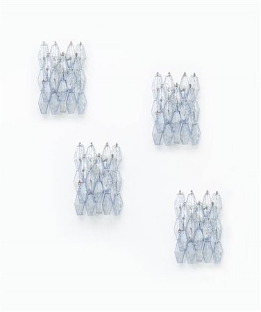 PAOLO VENINI<BR>Quattro appliques mod. Poliedri