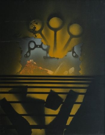 TRIFFEZ 1931 - 1989 La Peur est una affaire , anni 70 Tecnica mista su tela,...